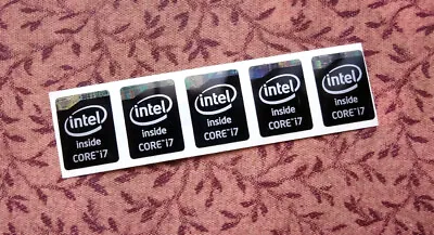 Lot Of 10 Intel Core I7 Inside Black Stickers 15.5 X 21mm Haswell Extreme Badges • $9.99