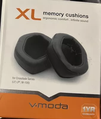 V-moda Xl Memory Cushions For Over-ear Headphones Black New-open Box #xl-black • $18.92