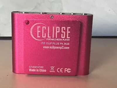 Eclipse 8GB MP3 Music Video Player Pedometer SD Slot USB  ITunes Hot Pink • $9