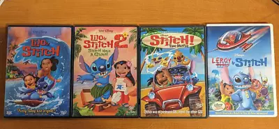 Disney Lilo & Stitch Complete Collection - 4 DVD Lot - 1 2 3 4 Leroy Fantastic! • $29.95
