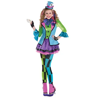 £28.99 • Buy Amscan Sassy Mad Hatter Costume Alice In Wonderland Teen Girls Costume Age 14-16