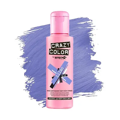 Crazy Color Semi Permanent Hair Dye-Hair Lilac 100ml • £4.85