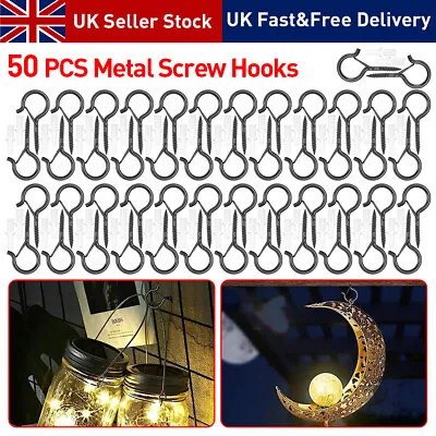 50 Pack Q-Hanger Screw In Hooks With Safety Buckle Metal Ceiling Hooks Safety UK • £12.79