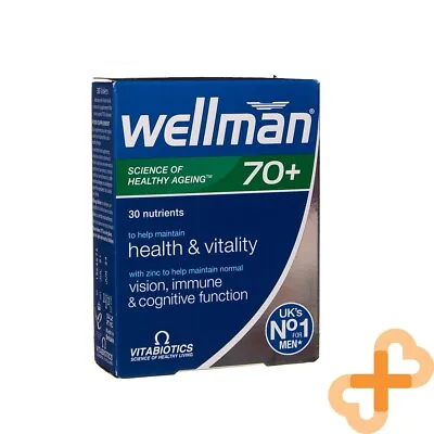 VITABIOTICS WELLMAN 70+ 30 Tablets To Help Maintain Health And Vitality Support • $22.85