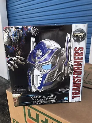 TRANSFORMERS Last Knight Role Play Helmet Optimus Prime Blaster MISB 100% Comp • $159.95