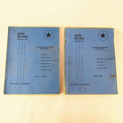 Glenn Mitchell Collision Estimator Supplements 1957 - 1964 1960 - 1967 Lot Vtg • $27.59