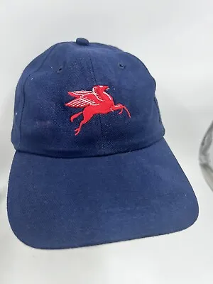 Mobil Gas Oil Pegasus Flying Horse Embroidered Adjustable Ball Cap • $15.30