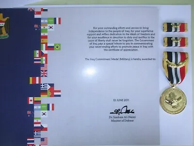 Iraq Commitment Medal (military Version) Set • $33.95