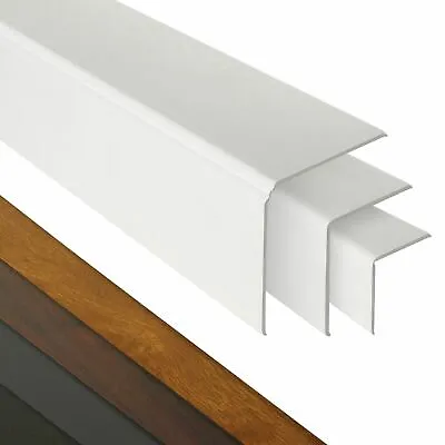 UPVC Angle Trim Plastic Cover Flexible Adjustable Angle Cover Architrave PVC 5m • £18.47