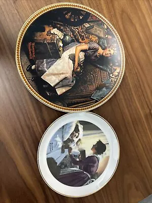 LOT OF 2 - Norman Rockwell's  DREAMING IN THE ATTIC   & MOTHERS LOVE • $15