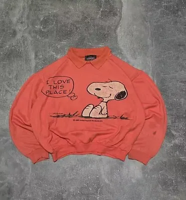 VTG 70s Carnegie Mellon Snoopy 1958 1971 United Syndicate Sweatshirt Schulz Sz M • $2500