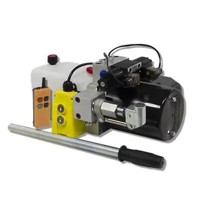 Flowfit 12V DC Double Acting Hydraulic Power Pack Tank Back Up Hand Pump Remote • £729.50