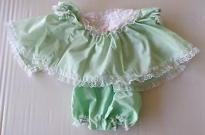 Vintage Cabbage Patch Kids Beautiful Light Green Dress & Bloomers -For 16  Doll • $11.99