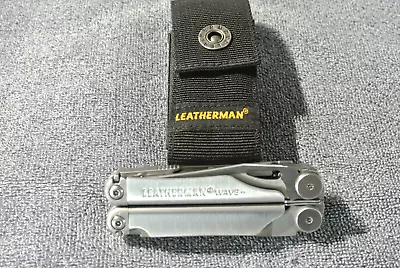 Leatherman Wave Stainless + Plus SS Multi-Tool W/Leatherman Sheath  EXCELLENT  • $24.99