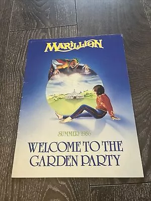 Marillion: Welcome To The Garden Party Summer 1986 Tour Programme • £0.99