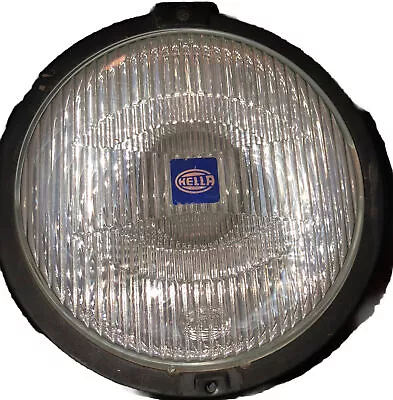 Hella Rallye 2000 Flood Driving Light 1980s W/ Black Housing German Vintage • $124.23