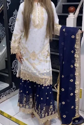 £40 • Buy Designer Indian Pakistani Anarkali Shalwar Kameez Sharara Plazzo Gown Dress Suit