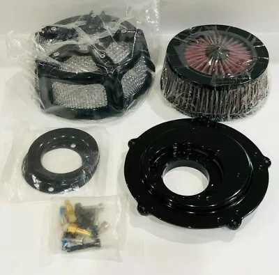 Kuryakyn Black Mach 2 Co-Ax Air Cleaner Assembly For Custom Applications 9572 • $174.95