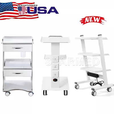 Dental Trolley Medical Mobile Tool Cart Built-in Socket With 4 Universal Castors • $183.99