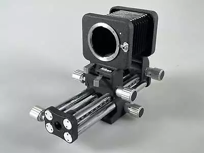 $129.99 • Buy NIKON PB-4 In Box Bellows Focusing Attachment W/ Swing Shift Adjustment