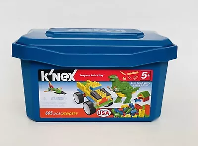 K’nex Building With Bricks Tub 61012 Ages 5+ 605 Pcs • $89