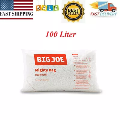 $27 • Buy BEAN BAG FILLER REFILL Chair Seat Lounge Beans 1-Pack 100 L Polystyrene Big Joe