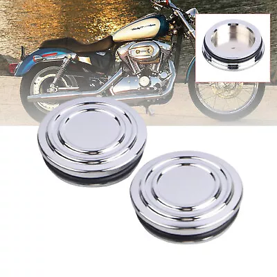 Chrome Swingarm Pivot Bolt Covers Aluminum For Harley Street Rod V-Rod VRSCR US • $25.98