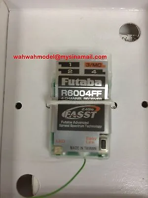 Futaba R6004FF FHSS 2.4GHz 4-Channel Indoor FASST Micro Receiver • $68