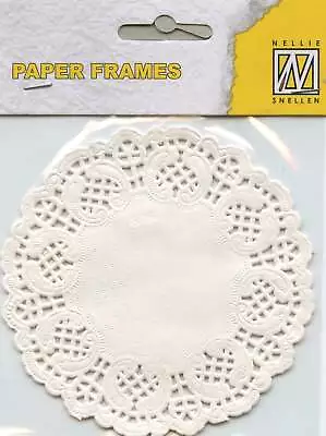 White Paper Craft Frames (Doilies) - 10cm Round - 12 Pk • $3.25