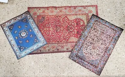 1:12 Scale Dollhouse Miniature Rugs Lot Of 3 Vintage  • $13.99