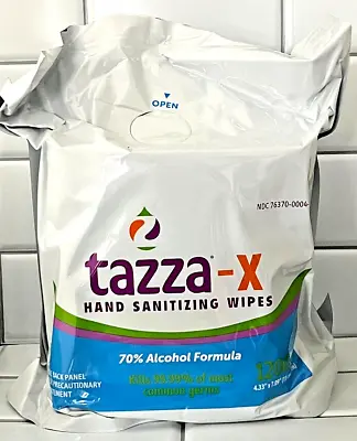 TAZZA-X Hand Sanitizing Wipes 70% Alcohol 1200 Wet Wipes • 1 Factory Sealed Bag • $12.99