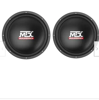 Two MTX Audio Tn12-02 200w Rms 12  Single 2ohm Car Audio Subwoofers Bass Speaker • $129.90
