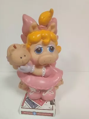 Baby Miss Piggy 1989 Piggy Bank 9   Tall • $5