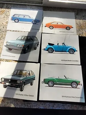 1974 Volkswagen 6 Models  Dealers Brochure  - One Page Specifications Sheet • $15