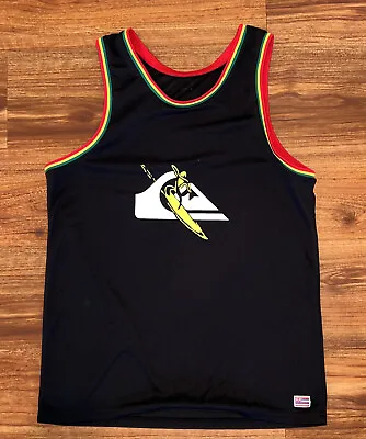 Quiksilver Tank Top Mens Jersey 16-17 Eddie Aikau Reggae Hawaii Rasta Medium M • $59.99