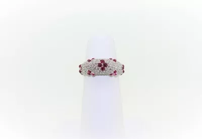 Ruby Lady's Stone & Diamond Ring 106 Diamonds 1.06 Carat T.W. 18K 2  (SBP004717) • $1650