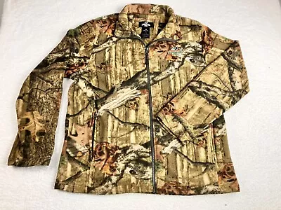 EUC Mossy Oak Break-Up Infinity Jacket Men's L Camo Fleece Full Zip Long Sleeve • $29.97