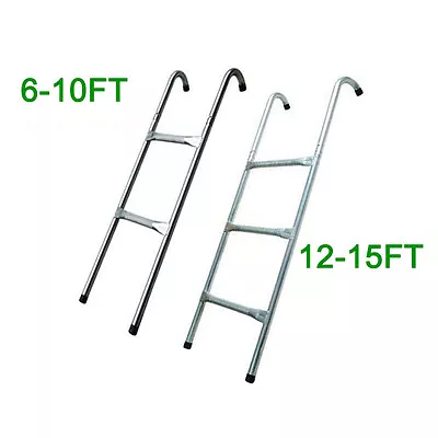 £15.99 • Buy 8 10 12 13 14 15 Ft Trampoline Replacement 2 3 Steps Ladder Outdoor Sport