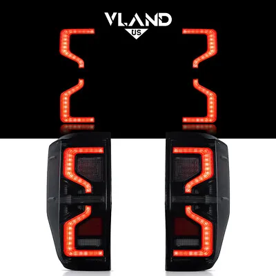 VLAND For Ford Ranger 2012-21 T6 T7 PX MK1 MK2 LED Rear Tail Lights Smoked Pair • $331.19