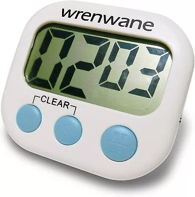 Wrenwane Digital Kitchen Timer Upgraded Version Big Digits Loud Alarm Magnetic • £5.99