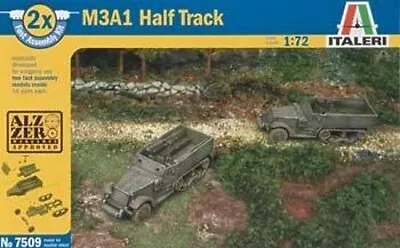 Italeri Fast Assemble Half Track - Plastic Model Military Vehicle Kit - 1/72 • $23.85