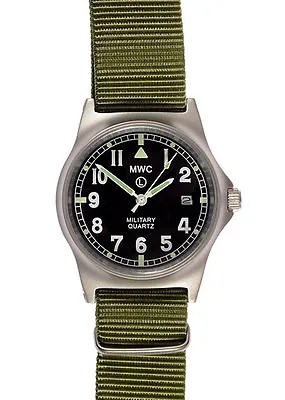 Official MWC G10LM Watch Olive Green Strap 50m Water Proof Military Quartz G1098 • £95.50