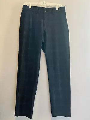 ZARA Basic Pants Womens Size 31 -Plaid Blue Career • $15