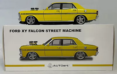 Ford Xy Falcon Street Machine  Hazard  Neon Yellow 1:18 Die Cast Scale Model Car • $302