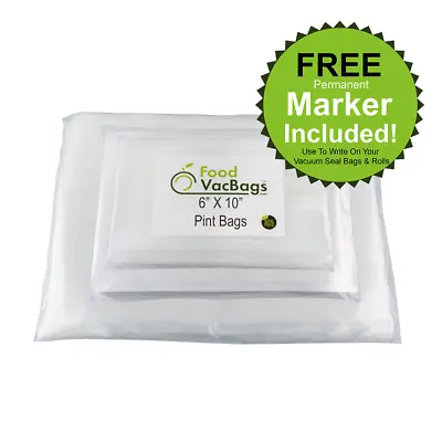 $26.99 • Buy 150 FoodVacBags Vacuum Seal Bags 50 PINT 50 QUART 50 GALLON For FoodSaver