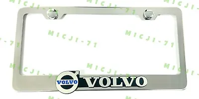 3D Volvo Emblem Stainless Steel License Plate Frame Rust Free • $19.99