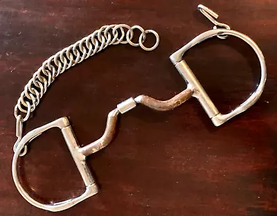 Myler's Stainless Steel D Ring Hooks Sweet Iron Port Barrel English Horse Bit 5  • $85