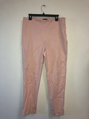 MSRP $99 Vince Camuto Textured Twill Front Zip Ankle Pant Light Pink Size 12 • $21.81