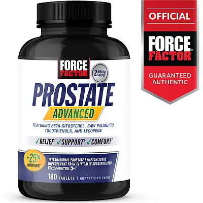 $39.99 • Buy Force Factor Prostate Advanced Prostate Supplement, Saw Palmetto, Pygeum 180ct