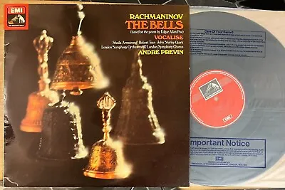 £25 • Buy ASD 3284 - RACHMANINOV - The Bells Andre PREVIN London Symphony Orch Yellow Back